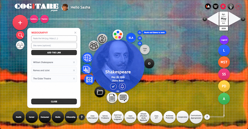 Cogitare student interface