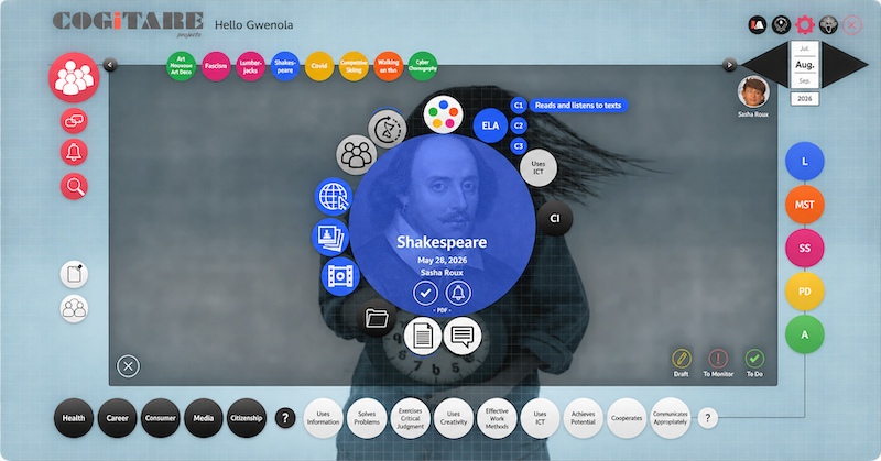 Cogitare teacher interface
