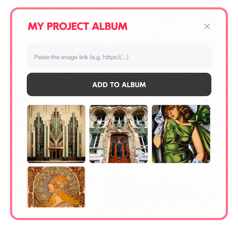 Photo Album window