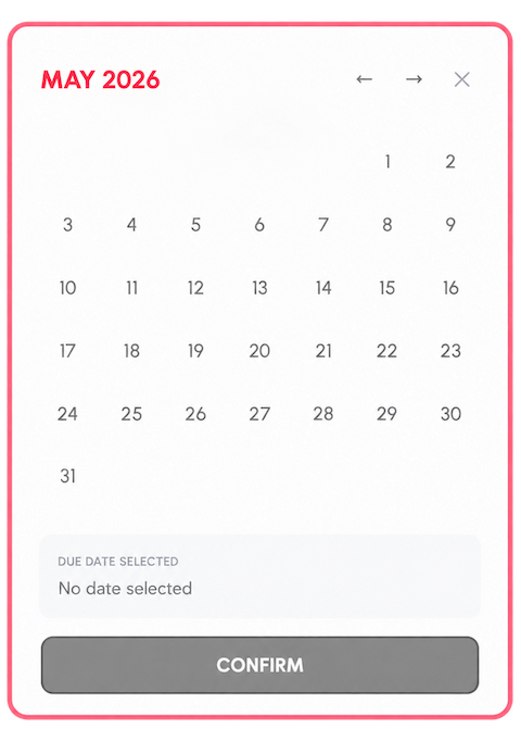 Deadlines window