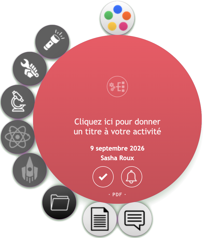 Capsule d'activité vide, prête à être ouverte