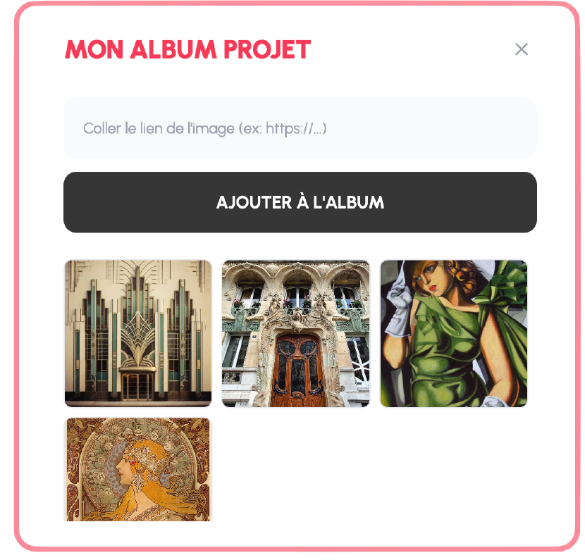 Fenêtre Album photos