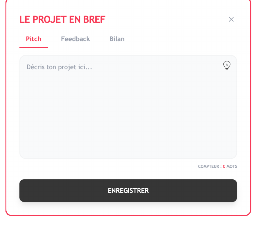 Fenêtre Le projet en bref